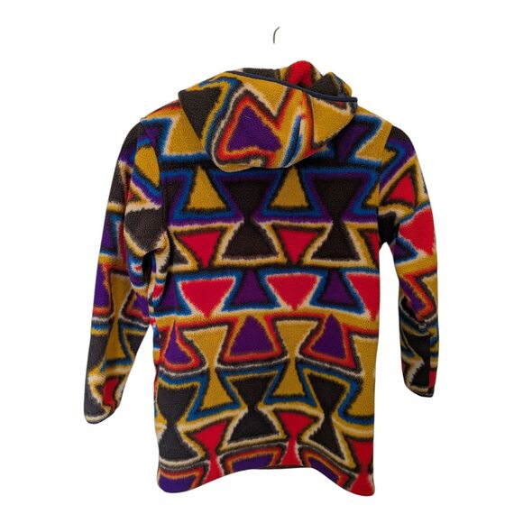 Patagonia Synchilla Cagoule Catalan Coral Kids Fleece Vision Quest Unisex S 7/8 - Picture 2 of 9